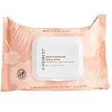 Honest Beauty Fragrance Free Cleansing Makeup Remover Facial Wipes | Plant Based, Hypoallergenic, Gentle for Sensitive Skin | 30 Count