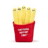 Emotional Support Fries by Relatable, Cuddly Stuffed Animals and Toys, Squishy Toys and Plushies, Great Gift Ideas for Loved Ones of All Ages, Includes 5 Plushies with Carrying Basket