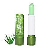 Aloe Vera Lipstick, Magic Temperature PH Color Changing Moisturizing Lipstick, Tinted Lip Balm, Lip Tint, Lip Makeup, Lip Balm, Natural Lasting Moisturizing Lipstick for Women (1PCS, Large)