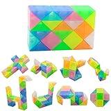 1PC Snake Fidget Toy Cube Twist Puzzle 24 Wedges, Large Size Jelly Magic Snake Toy Brain Teaser Stocking Stuffers Party Favors Game Goodie Bags Fillers for Kids Adults Teens