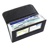 High Road Car Glove Box Organizer - Maintenance Folder for Car Documents - Card Pockets for Insurance and Registration with Receipt Log and Divider Tab Inserts