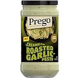 Prego Creamy Roasted Garlic Pesto Pasta Sauce, 14.5 oz Jar