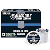 Black Rifle Coffee Company Thin Blue Line, Medium Roast K Cups, 12 Single Serve Coffee Pods