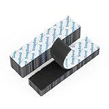Snapbond 16 Sets 1x4 Inch Heavy Duty Hook and Loop Strips with Adhesive, Strong Double Sided Sticky Tape, Back Adhesive Mounting Strips for Home Office School DIY Craft Use
