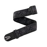 D'Addario Accessories Guitar Strap (50TB01-RL), Black, Medium