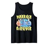 Diarrhea Survivor Meme Weird Stupid Offensive Humor Satire Tank Top