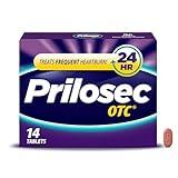 Prilosec OTC, Omeprazole Delayed Release 20mg, Acid Reducer, Treats Frequent Heartburn for 24 Hour Relief, All Day, All Night*, Heartburn Medicine, 20mg, 14 Tablets