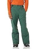 Amazon Essentials Men's Waterproof Insulated Snow Ski Pant, Black Spruce Green Color Block, X-Large