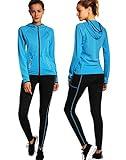 VICKISUI Active Wear Sets for Women -Workout Clothes Gym Wear TracksuitsYoga Jogging Track Outfit Legging Jacket 2 Pieces Set