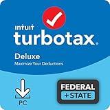 [Old Version] Intuit TurboTax Deluxe 2021, Federal and State Tax Return [PC Download]