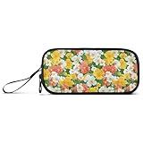KLL Large Capacity Pen Case Adults Pencil Case For Adults School Must Haves Lightweight Beauty Spring Flowers Georgia Rose