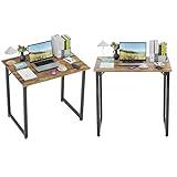 PayLessHere 32/39/47 inch Computer Desk Study Writing Table, Adjustable feet, Modern Furniture for Home Office (2, Brown, 32 inch)