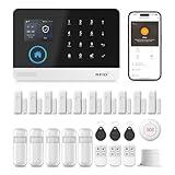 PGST Wireless Home Alarm System, 24-Piece Kit with Phone APP Alert, Door Sensor, Siren, Remote, Motion Detector, Compatible with Alexa (103-F)