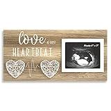 EURSET Baby Sonogram Picture Frame for Standard 4" x 3" Ultrasound Photo - Pregnancy Announcements Ideas - Gender Reveal Baby-Shower Gifts - New Mom Expecting Parents to Be Keepsake Gift