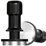 PUSEE 53mm Espresso Coffee Tamper,Premium Calibrated Espresso Tamper 30lb Coffee Tamper with Spring Loaded,100% Stainless Steel Ground Tamper for Barista Home Coffee Espresso Accessories Upgrade3.0