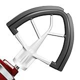 Flex Edge Beater for KitchenAid 4.5/5 Qt Tilt-Head Stand Mixer – Auto-Scrape Silicone Paddle, Dishwasher Safe, Flexible Silicone Edges Bowl Scraper For Kitchen Aid Accessories and Attachments (Grey)