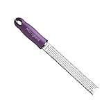Microplane Premium Classic Series Zester/Grater with USA-Made Blade, Eggplant Purple Handle – Ideal for Cheese, Citrus, & Chocolate
