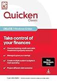 Quicken Classic Deluxe for New Subscribers| 1 Year [PC/Mac Online Code]