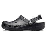 Crocs Unisex-Adult Classic Clogs (Best Sellers), Black, 10 Men/12 Women