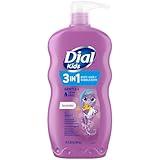 Dial Kids 3-in-1 Body+Hair+Bubble Bath, Lavender Scent, 24 fl oz (Pack of 4)