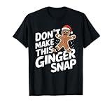 Fun Gingerbread Man Christmas : Mens & Womens Graphic T-Shirt