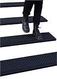 FINEHOUS Rubber Stair Treads Non-Slip Outdoor 42”x10” (5-Pack) – Anti-Slip Step Mat with Nosing