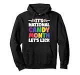Funny National Candy Month Rainbow Lollipop Pride Pullover Hoodie