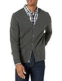 Amazon Essentials Men's Cotton Cardigan Sweater, Charcoal Heather, XX-Large