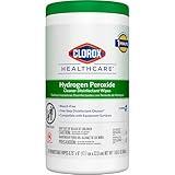Clorox Healthcare Hydrogen Peroxide Cleaner Disinfectant Wipes, 6.75" x 9", 95 Count (Package May Vary)