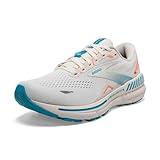 Brooks Women’s Adrenaline GTS 23 Supportive Running Shoe - Coconut/Papaya/Blue - 8 Medium