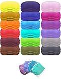 Eye Mask Sleep Masks Pack of 36 PorsMing Sleeping Mask Blindfold Eye Cover Team Building Games Party with Nose Pad and Adjustable Strap for Women Men Kids 4 Layers Colors (18 Color 36 Pieces)