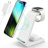 Wireless Charging Station,3 in 1 Fast Charging Station,Wireless Charger Stand for iPhone 14/13/12/11 Pro Max/X/Xs Max/8/8 Plus, AirPods 3/2/pro, iWatch Series 8/7/6/5/SE/4/3/2