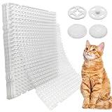 Ley's 10 Pack Cat Deterrent Mat, 16x13 Inch Indoor & Outdoor Anti Cat Mat with Spikes, Scat Mat for Effective Pet Repellent, Max Combination Length - 13 ft