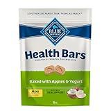 Blue Buffalo Health Bars Mini Crunchy Dog Biscuits, Oven-Baked with Natural Ingredients, Apples & Yogurt, 16-oz Bag
