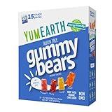 YumEarth Organic Gummy Bears - Fruity Gummy Candy Snack Packs, Gluten Free Snacks for Kids - Allergy Friendly, Non-GMO, No Artificial Flavors or Dyes - Assorted Flavors, 0.7 Oz - 15 Count (Pack of 1)