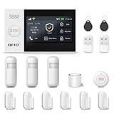 PGST Home Security Alarm System with App Real-time Alerts,16 Piece Kits Door Alarm System with Door/Motion Sensors,SOS Button,Siren,Remote,Work with Google,Easy Installation for 24/7 Protection