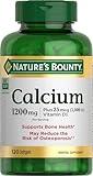 Nature's Bounty Calcium 1200 mg with Vitamin D3 - Bone Health Softgels, Calcium and Vitamin D Supplement, 120 ct (Pack of 1)