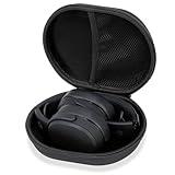 Ginsco Hard Shell Case Compatible with Beats/Skullcandy/Sony MDR7506/Soundcore/BERIBES/KVIDIO/TOZO Foldable Wireless/Wired Over-Ear Headphones, Travel Carrying Headphone Case (Black)