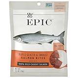 Epic Jerky Bites, 100% Wild Caught, Alaskan Salmon, Maple with Coconut Oil, 2.5 ounce