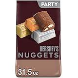 HERSHEY'S NUGGETS Assorted Chocolate, Christmas Candy Party Pack, 31.5 oz