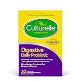 Culturelle Daily Probiotic Capsules For Men & Women, Most Clinically Studied Probiotic Strain, Digestive & Gut Health, Supports Occasional Diarrhea, Gas & Bloating, 1 Month Supply, 30 CT