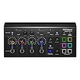 Roland BRIDGE CAST X Dual Bus Gaming Mixer & Video Capture | Pro Audio Streaming Interface for Online Gamers & More | 32-Bit Hardware DSP | USB-C Windows and Mac Connectivity | XLR Mic Support