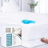 Twin Zippered Mattress Protector Waterproof (3/4/5/7/9/13Inches), Low Profile Mattress Encasement & Mattress Cover for Kids, 6 Sides Wrapping Box Spring Cover, Smooth & Breathable