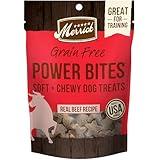 Merrick Power Bites Natural Soft And Chewy Real Meat Dog Treats, Grain Free Snack With Real Beef Recipe - 6 oz. Bag