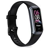 Fitness Tracker, Activity Tracker with Sleep Tracking, Heart Rate, Calorie Tracking, Blood Oxygen, Fitness Watch with 1.1" AMOLED Screen, Waterproof Step Tracker for Android iPhones Women Men