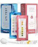 Diagnox UTI Test & Vaginal pH Test Bundle – Clinical Grade Accuracy – 3 UTI Test Strips & 3 Vaginal pH Test Strips for Women – UTI, BV, pH Balance and Yeast Infection Test Kit