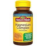 Nature Made Magnesium Complex with Vitamin D and Zinc Supplements, Magnesium Supplement for Muscle, Nerve, Heart & Bone Support with Vitamin D3 & Zinc for Immune Support, 60 Capsules, 30 Day Supply