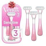 Gillette Venus Sensitive Women's Disposable Razors - Single Package of 3 Razors