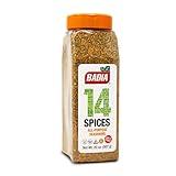 Badia 14 Spices Salt-Free All Purpose Seasoning, 20 oz - Savory Blend of Garlic, Onion, Herbs, Spices & Peppers