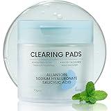 Salicylic Acid Pads-Gentle Pore Reducing, Soothing Skin Care Salicylic Acid Toner Pads, Oil Control and Exfoliation Deep Cleaning Facial Cleansing Wipes, Suitable for All Skin Types, 70 Count